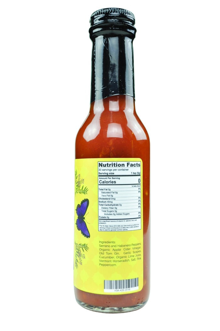 HEATONIST No. 3 Pink Peppercorn Gin Hot Sauce | Butterfly Bakery of Vermont K9