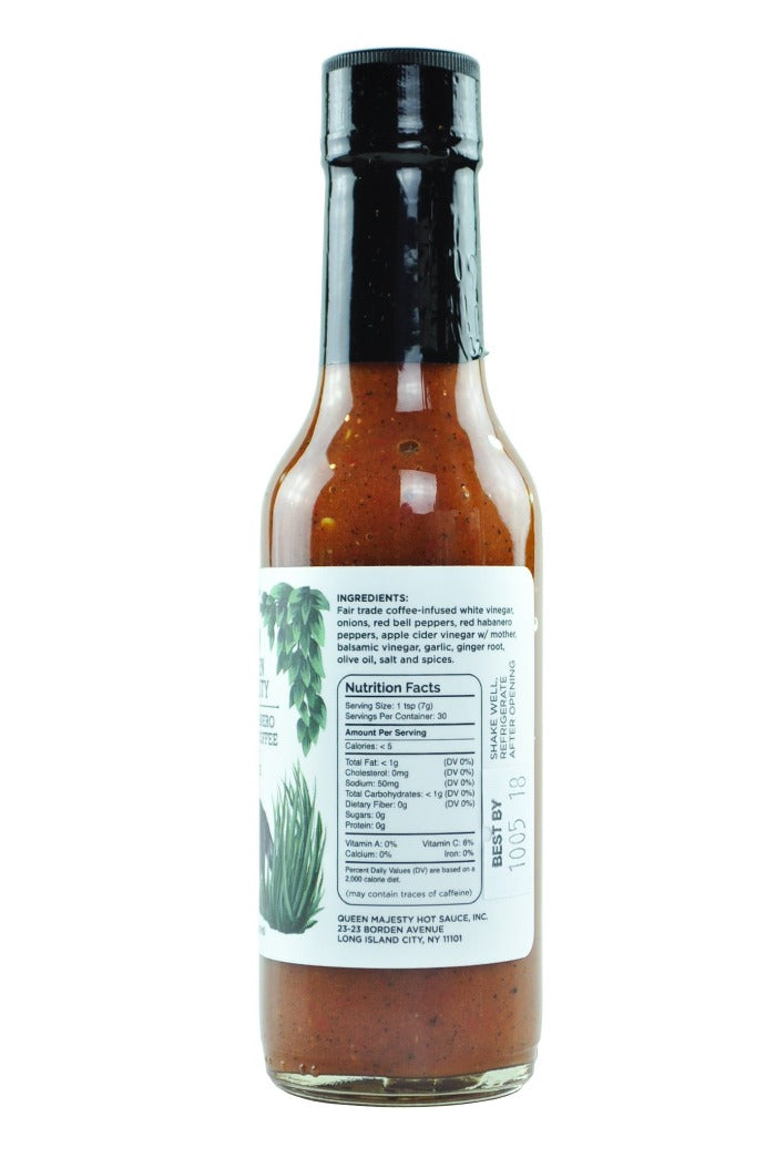 Red Habanero & Black Coffee Hot Sauce | Queen Majesty B4