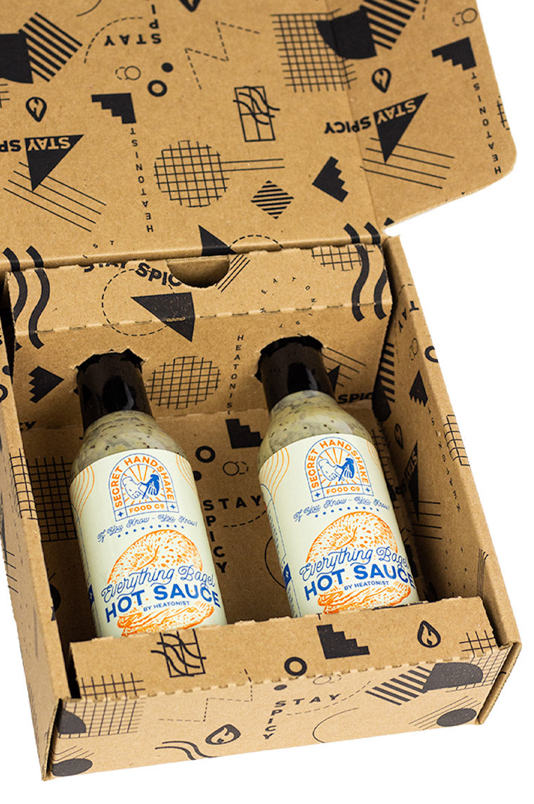 Secret Handshake Food Co Everything Bagel Hot Sauce 2-Pack W3