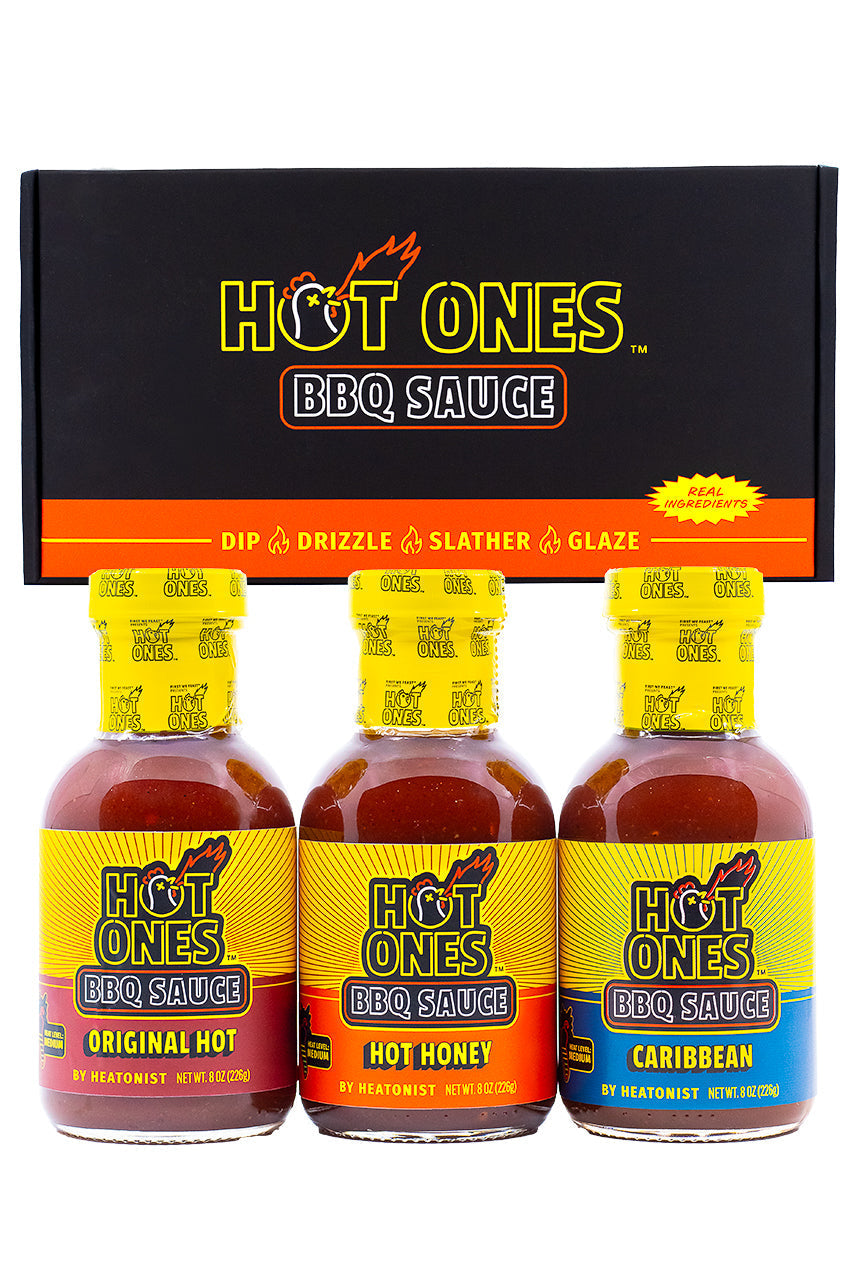 Hot Ones BBQ Trio Pack (Original / Hot Honey / Caribbean) U4