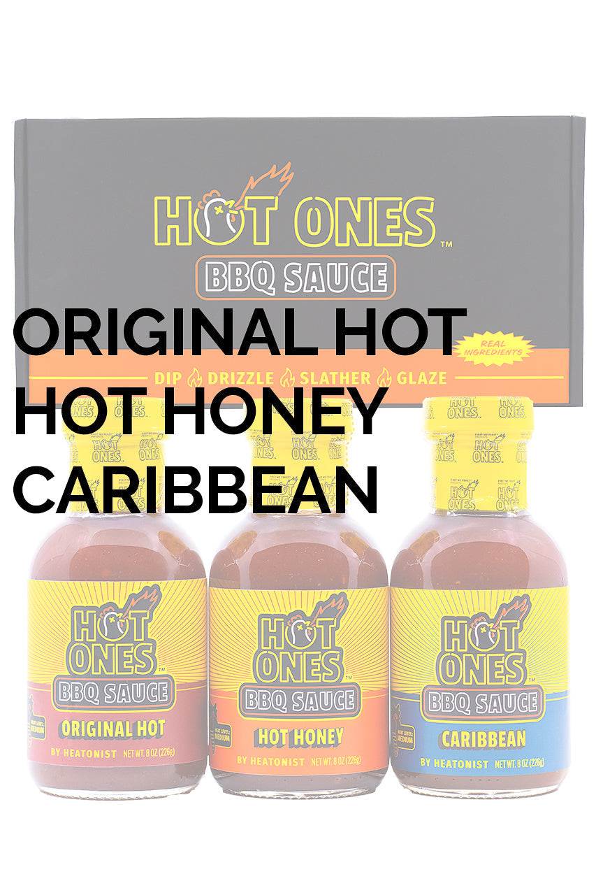Hot Ones BBQ Trio Pack (Original / Hot Honey / Caribbean) U4