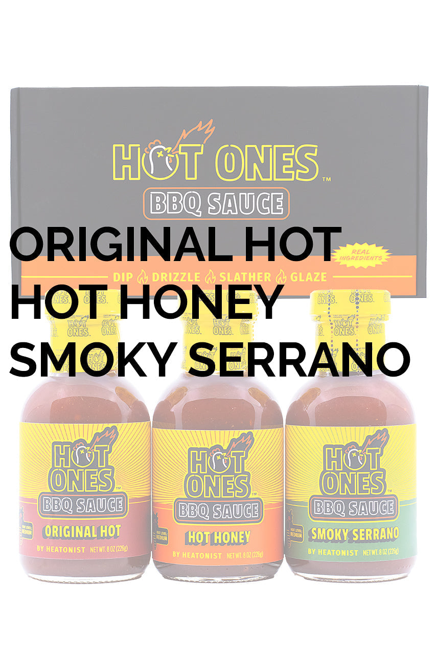 Hot Ones BBQ Trio Pack (Original / Hot Honey / Smoked Serrano) T6