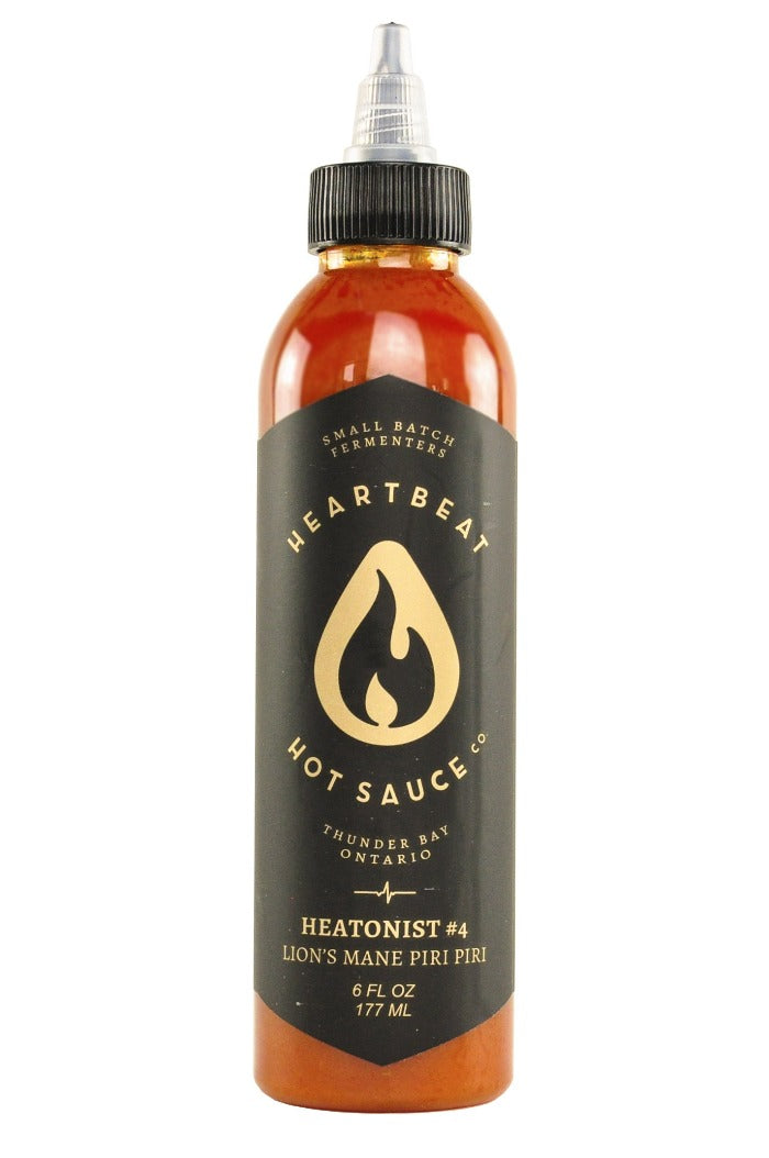 HEATONIST No. 4 Lion's Mane Piri Piri Hot Sauce | Heartbeat Hot Sauce K3