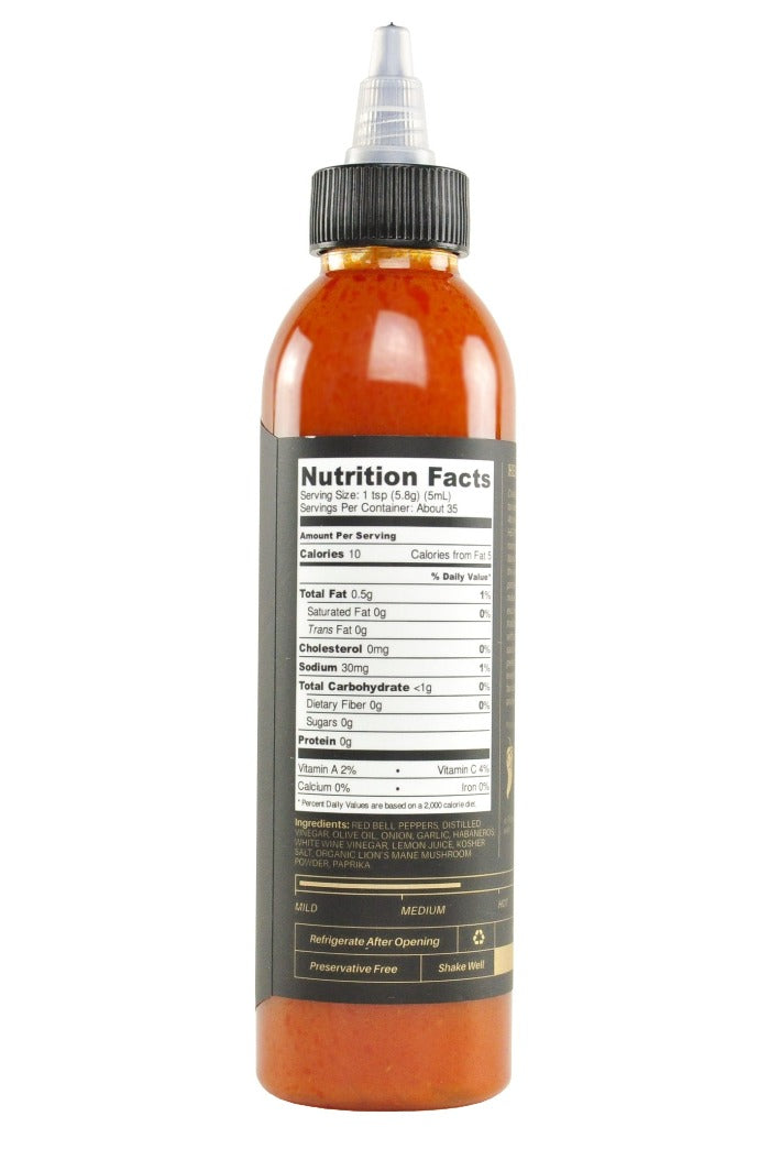 HEATONIST No. 4 Lion's Mane Piri Piri Hot Sauce | Heartbeat Hot Sauce K3
