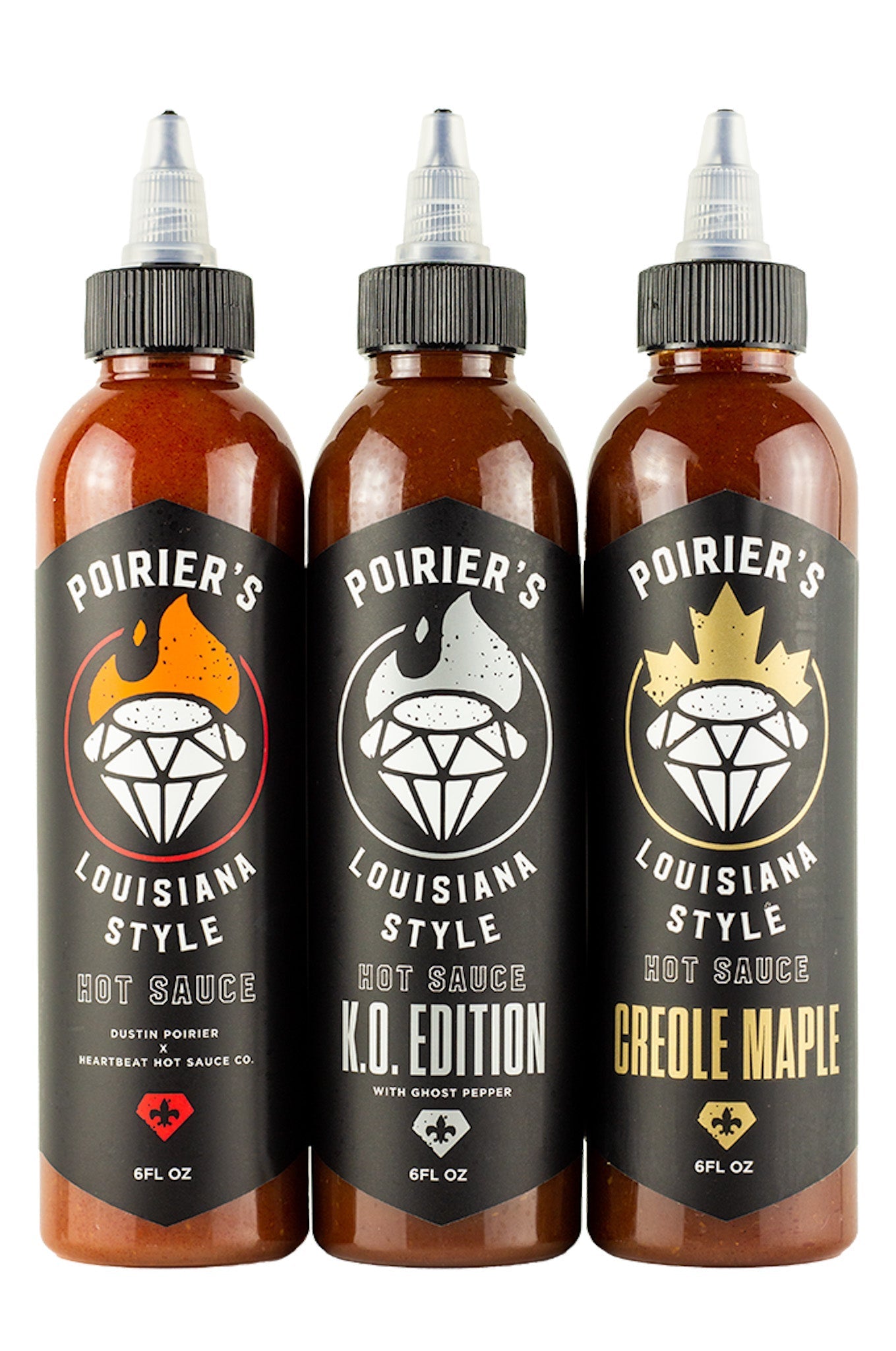 Poirier's Louisiana Style Hot Sauce Trio Pack | Dustin Poirier’s Louisiana Style E8