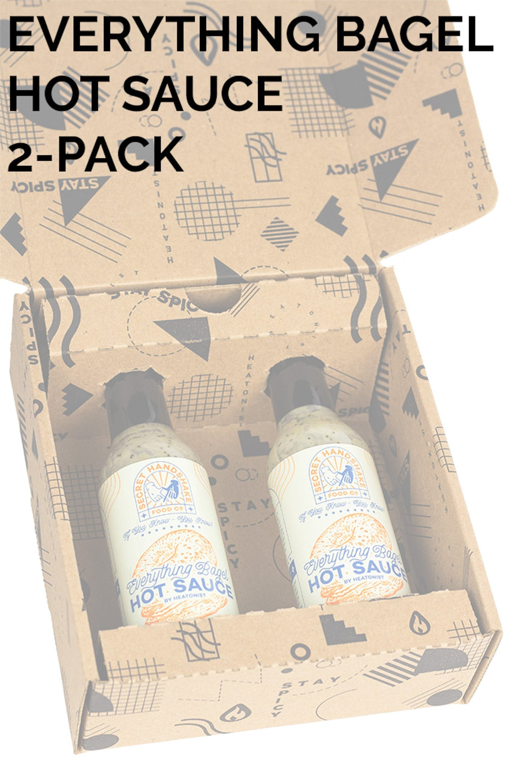 Secret Handshake Food Co Everything Bagel Hot Sauce 2-Pack W3